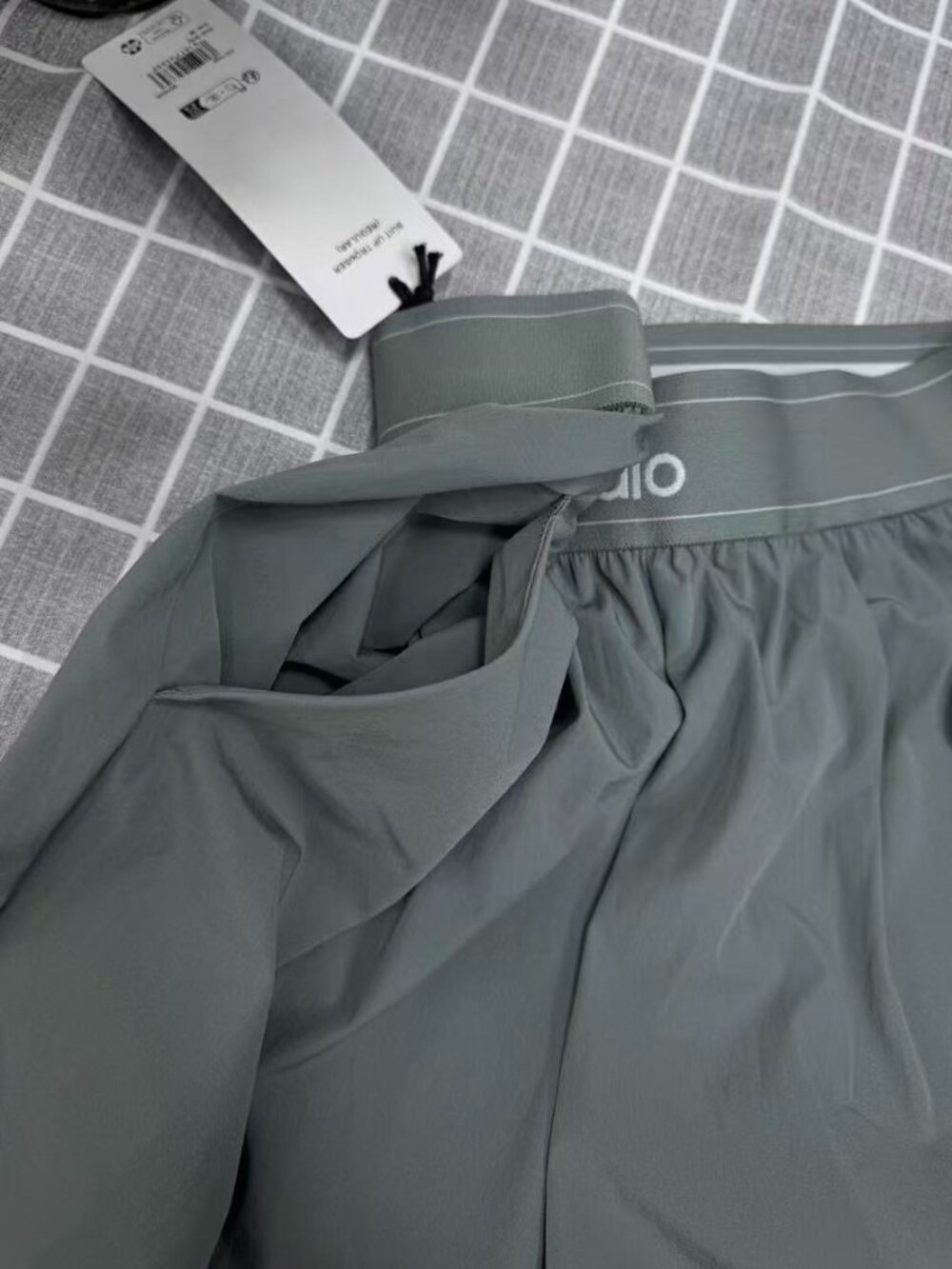 NWT Alo Yoga Suit Up Pants 😜 Steel Grey Wide Leg | Cozy Chic Athleisure Vibe🌷 - Picture 6 of 9